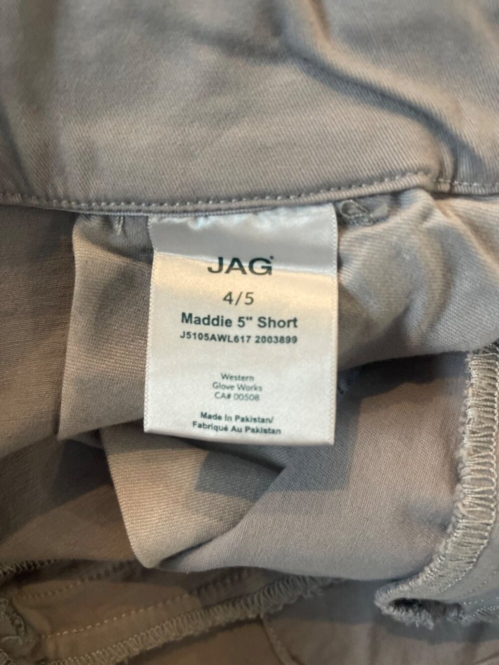 JAG Maddie 5” Shorts Gray Sz 4/5 - Picture 3 of 8